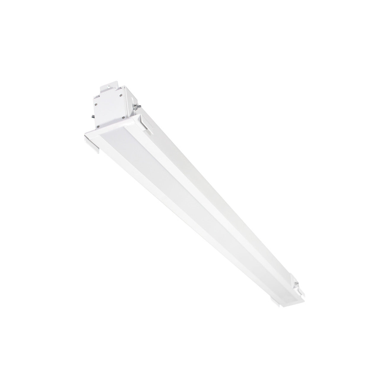 4ft. LED Recessed Linear Strip Light - 40W - Color Tunable 30K/40K/50K - White Finish - LumeGen