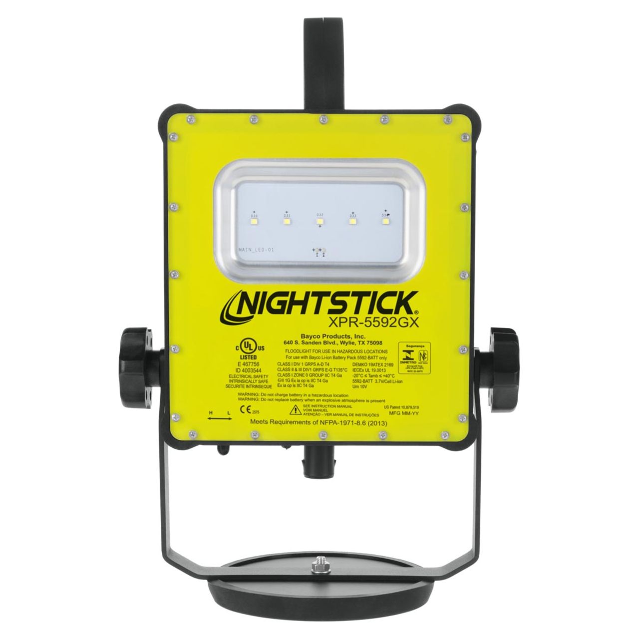 Nightstick Intrinsically Safe Magnetic Scene Light w/Blow Molded Case - Li-Ion - Green - UL913 / ATEX