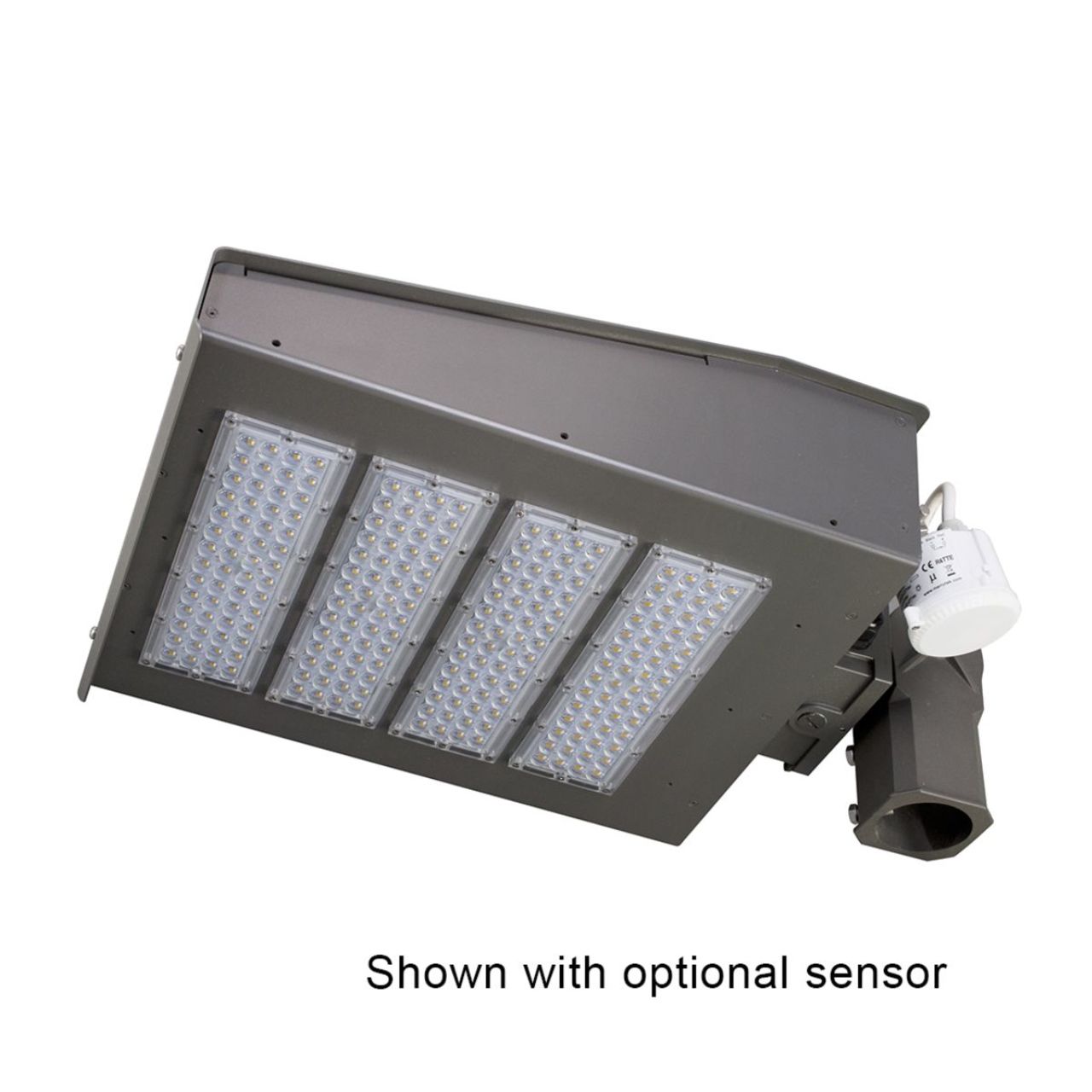 LED Shoebox Area Light w Slip Fitter Mount - 242W - 27,240 Lumens - Photocell - Energetic Lighting