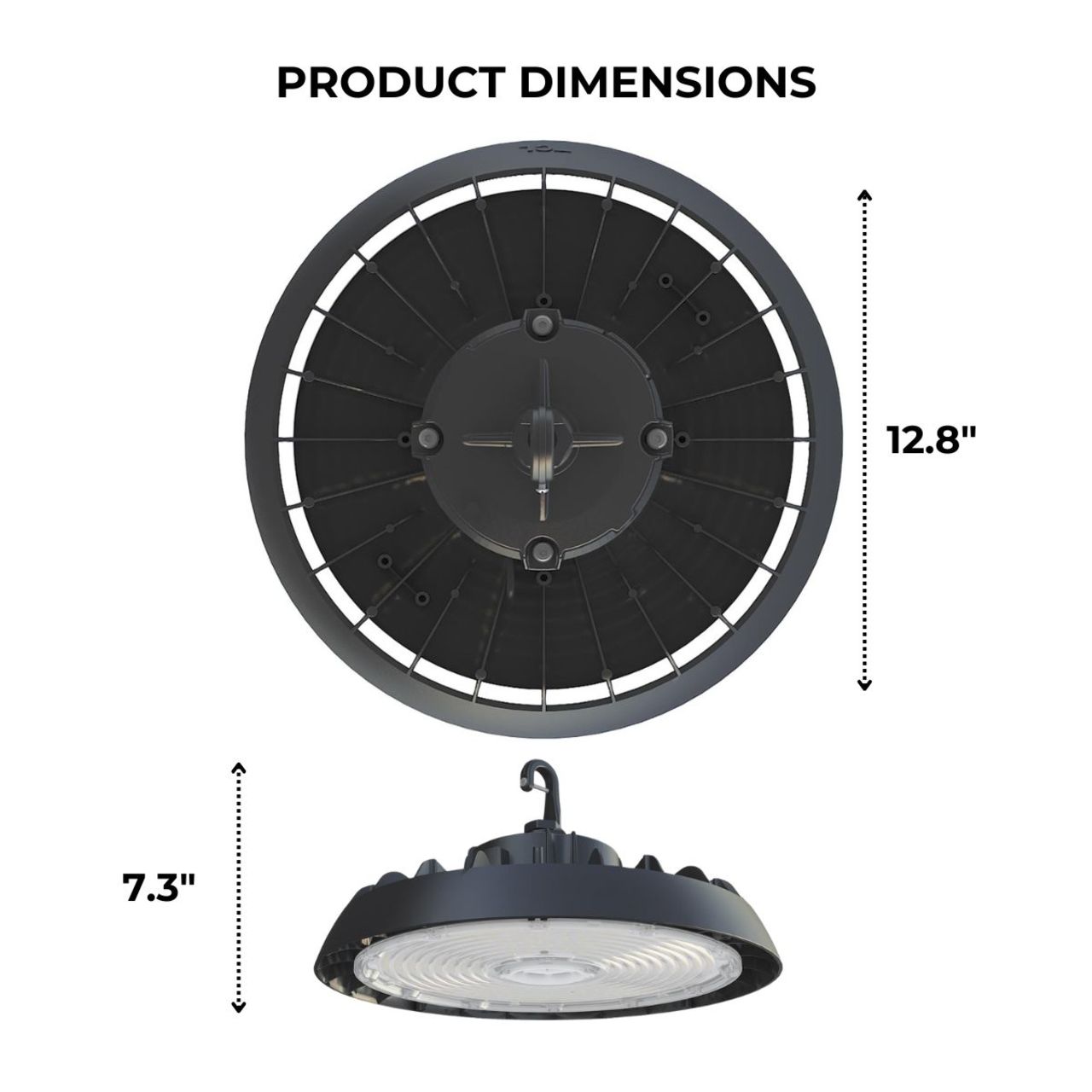 LED UFO High Bay - Wattage Adjustable 150W/200W/240W - 4000K/5000K - LumeGen