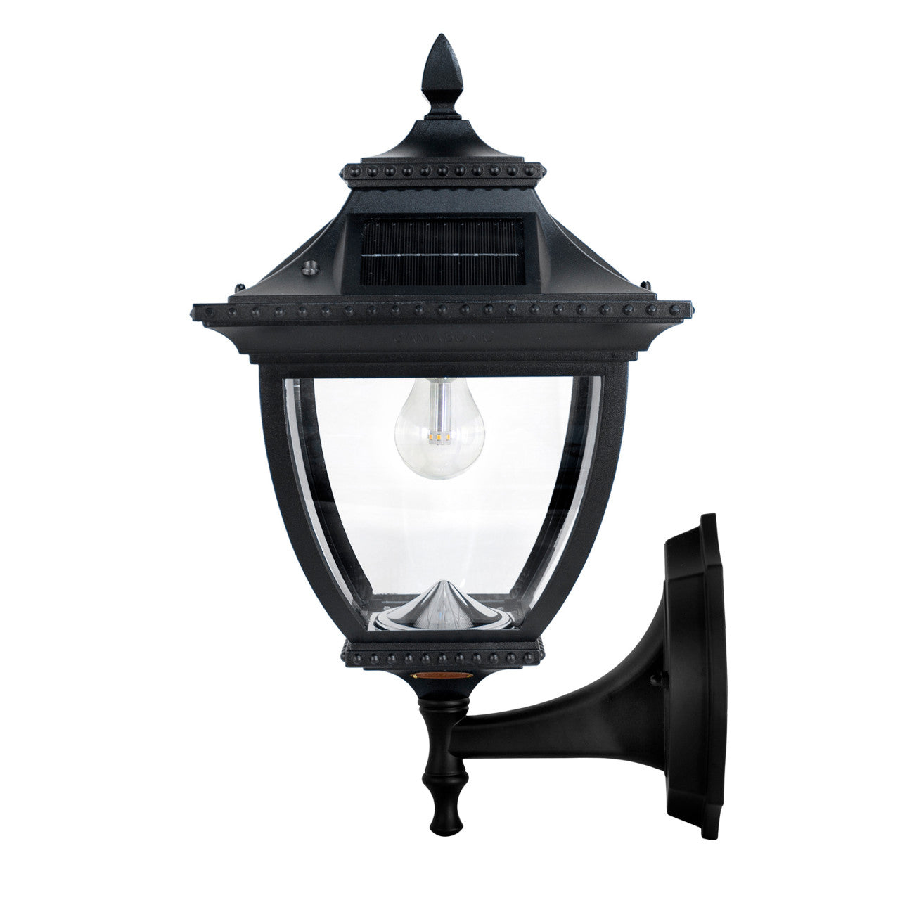 Solar LED Pagoda Lantern Light - Black - Gama Sonic