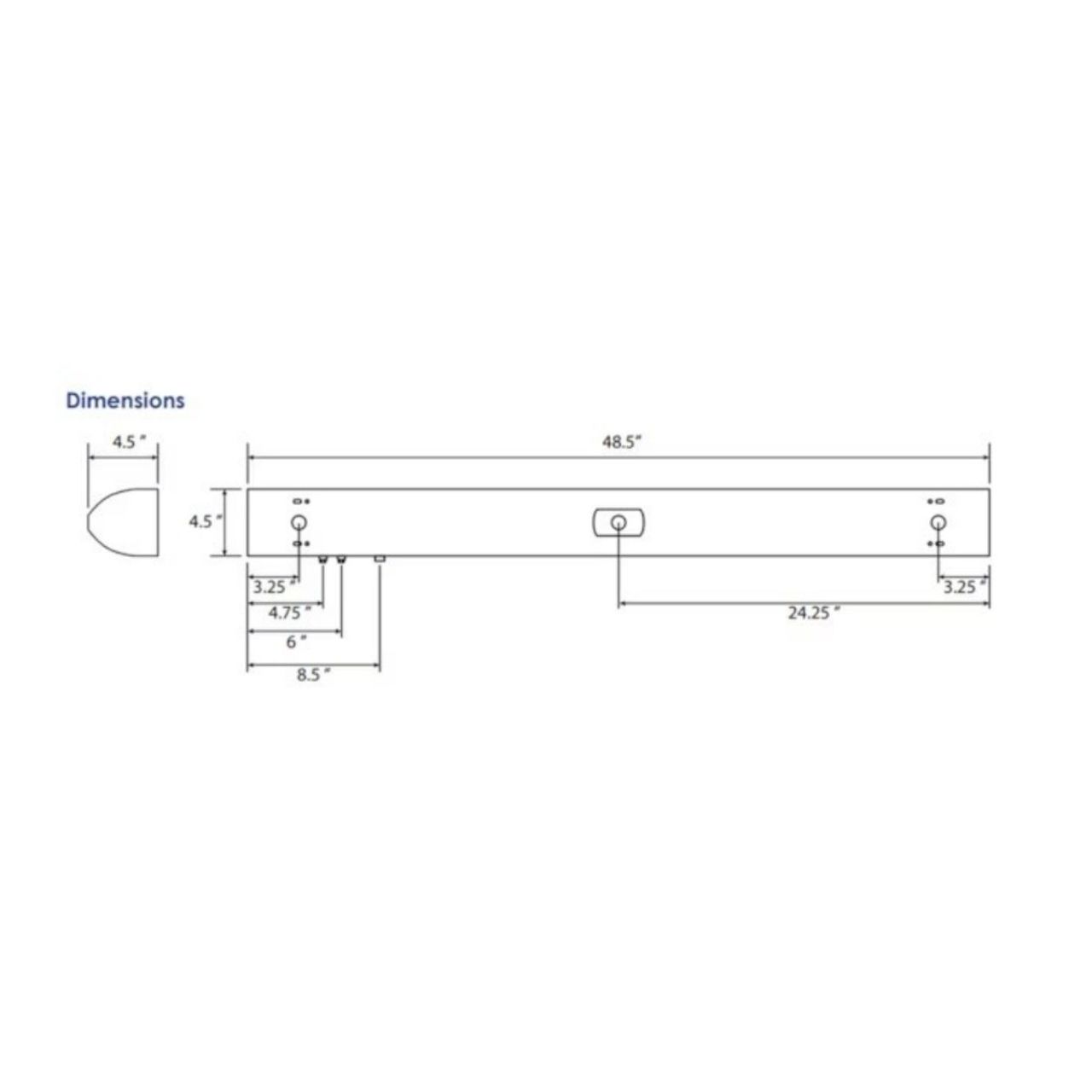 Case of 2 - 4ft Bed Light w Up & Down Light - 58W - 6900 Lumens - 4000K - Pull Switch - Energetic Lighting