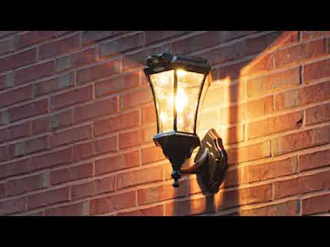 LED Victorian Solar Lamp with Motion Sensor with Three Mounting Options - 100 Lumens - 2700K - Black Finish - Gama Sonic