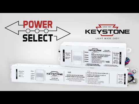 LED Power Selectable Constant Current LED Driver - 25W - 30-54V Output Voltage - Dimmable - Keystone