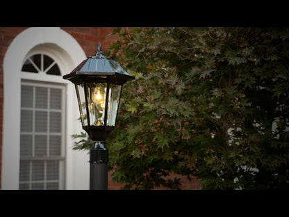 Solar LED Windsor Lantern Light - Black - Gama Sonic