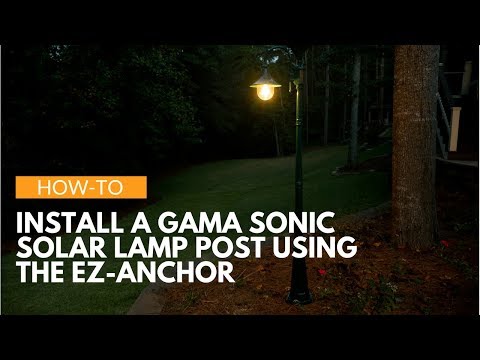 EZ Anchor Lamp Post Base - Gama Sonic