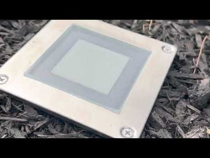 LED Solar Square Deck Light for outdoor driveway, garden, path, patio, or lawn - LumeGen