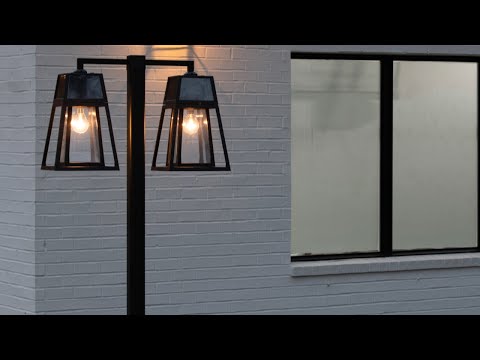 Solar LED Aria Post Light with 8ft Post - Gama Sonic