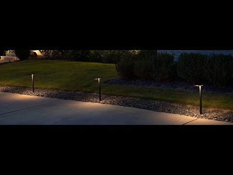 2-Pack Solar LED Contemporary Square Path Lights - Bronze Finish - Gama Sonic