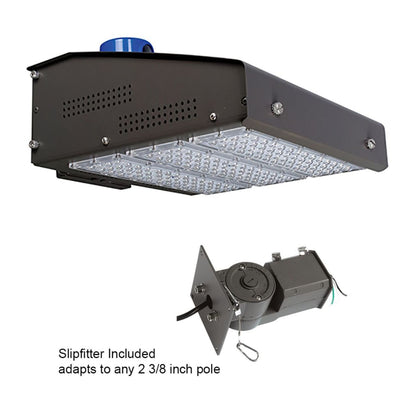 LED Shoebox Area Light w Slip Fitter Mount - 158W - 18,440 Lumens - Photocell - Energetic Lighting