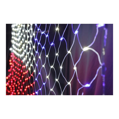 6.5ft x 3.3ft Texas Flag Net Light - 384 LEDs