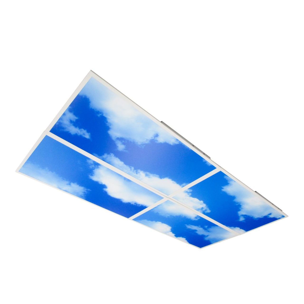 Case of 4 - 2x4 LED Flat Panel Light Cloud Design - Wattage Adjustable 20W/25W/30W/40W/50W - 5 Color Tunable  - LumeGen