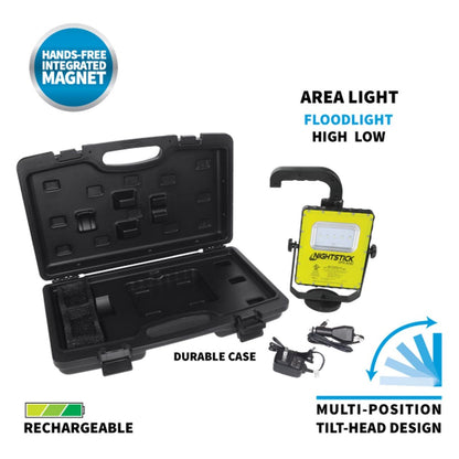 Nightstick Intrinsically Safe Magnetic Scene Light w/Blow Molded Case - Li-Ion - Green - UL913 / ATEX