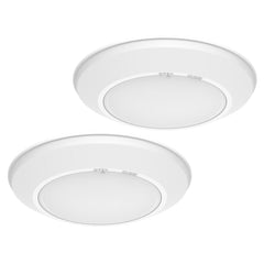 2-Pack - 6in. LED Color Tunable Disc Downlight - 10W - 1000 Lumens - 27K/30K/40K/50K/60K