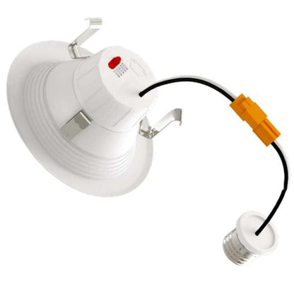 4in. LED Color Tunable Baffled Downlight Retrofit Trim - 8W - 2700K/3000K/3500K/4000K/5000K - Keystone