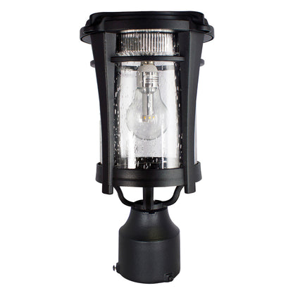 Solar LED Aurora Lantern Light - 50 Lumens - 2700K - Black Finish - Gama Sonic