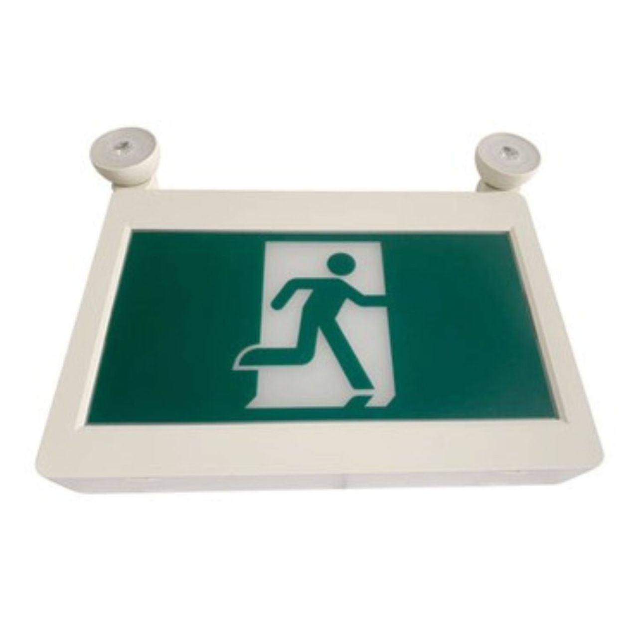 Case of 2 - LED H3 Running Man Exit & Emergency Combo Sign - 90-Minute Emergency Runtime - Beyond LED Technology