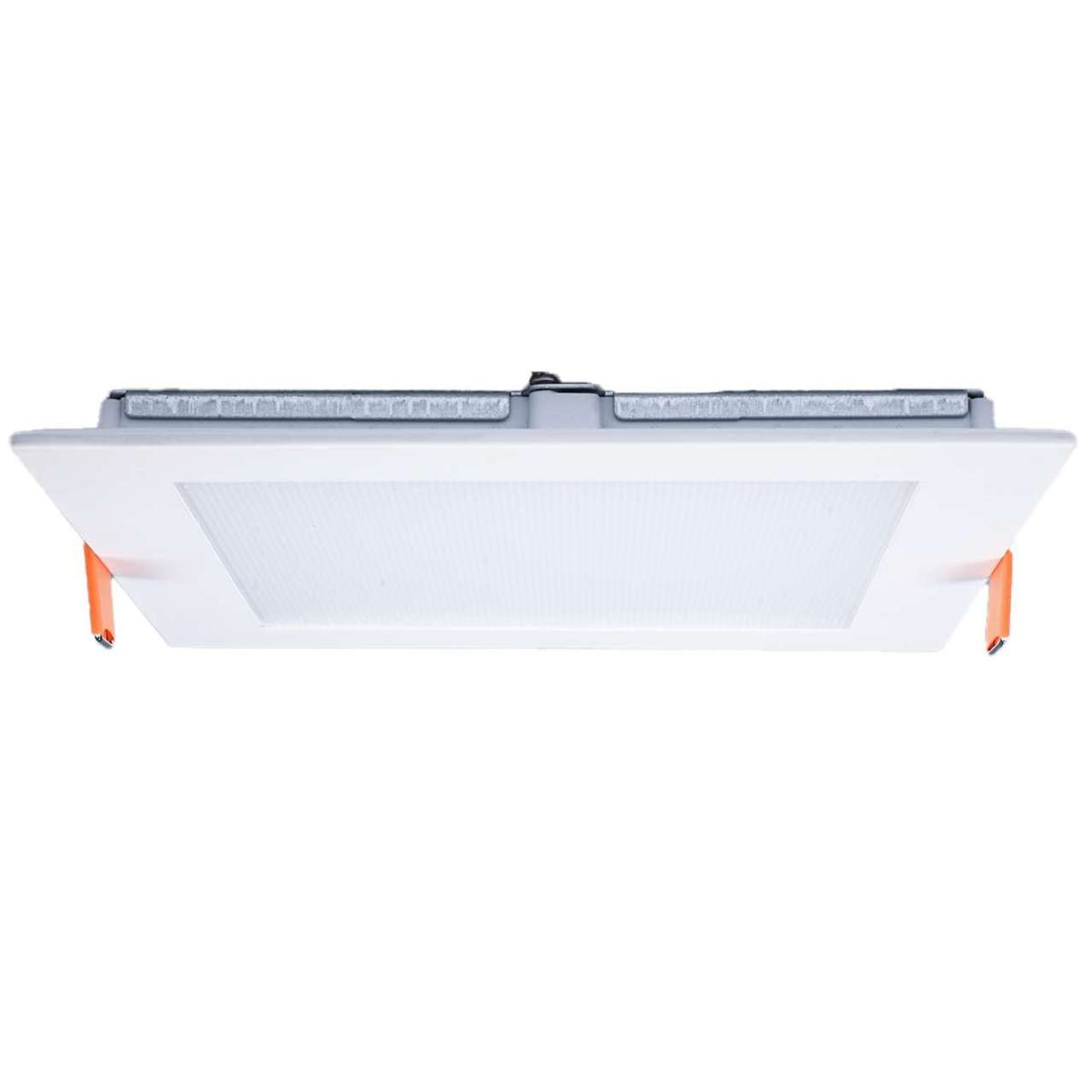 Case of 6 - 6in. LED Square Lens Downlight with Remote Driver Junction Box - 14W - 900 Lumens - 3000K - Halo