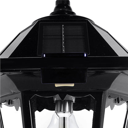 Solar LED Windsor Lantern Light - Black - Gama Sonic