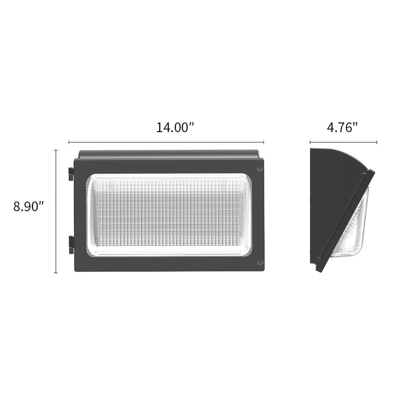 LED Wattage Adjustable & Color Tunable Wall Pack w/ Photosensor - 72W/96W/120W - 3000K/4000K/5000K - LumeGen