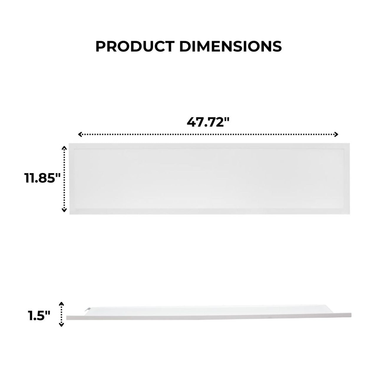 Case of 4 - 1x4 LED Flat Panel Light - 30W - 35K/40K/50K - LumeGen