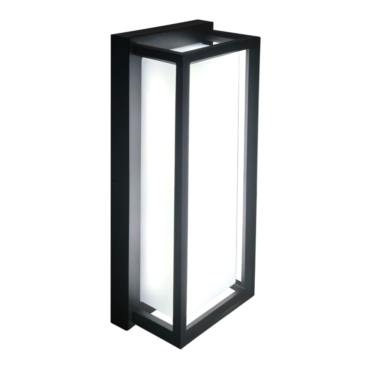 LED Modern Frame Wall Light - Indoor or Outdoor - 15W - 1200 Lumens - Color Tunable - Black Finish - LumeGen