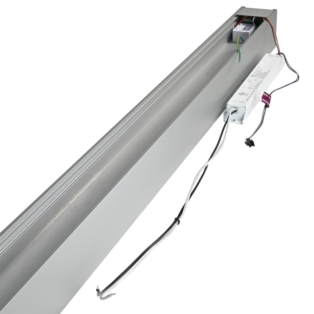 Surface Mount LED 4ft. Linear Light - 40 Watt - Color Tunable 3000K/4000K/5000K - Silver Lamp Body - LumeGen