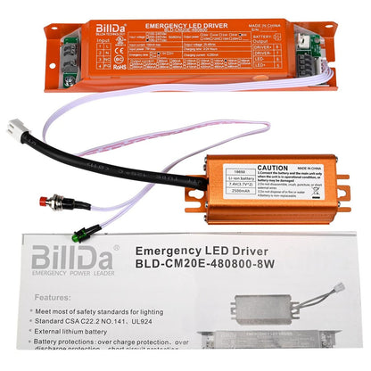 Emergency LED Driver - 7W Output - 25-48Vdc Output - 90 Minute Backup Time