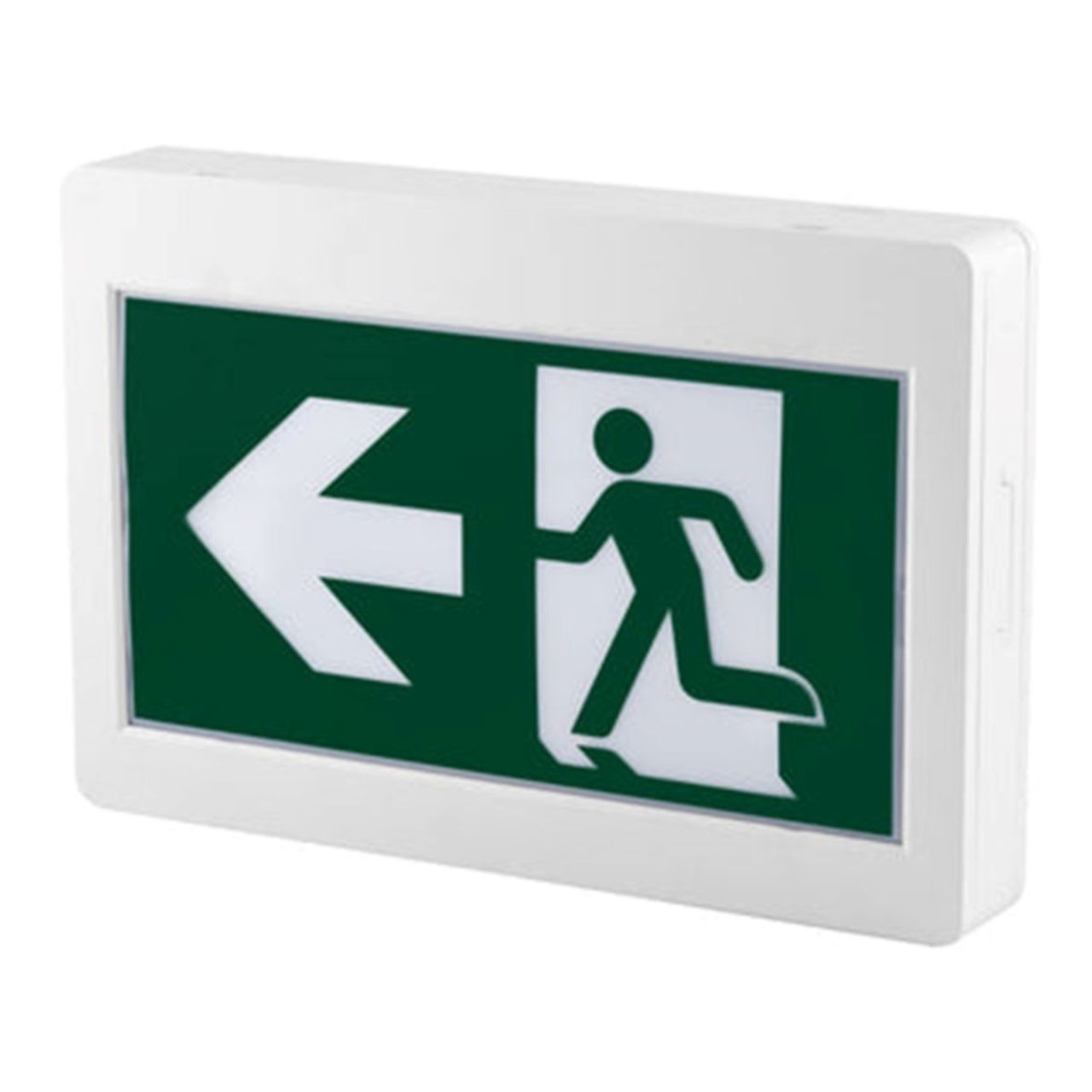 Case of 2 - LED H3 Running Man Exit Sign - 90-Minute Emergency Runtime - Beyond LED Technology