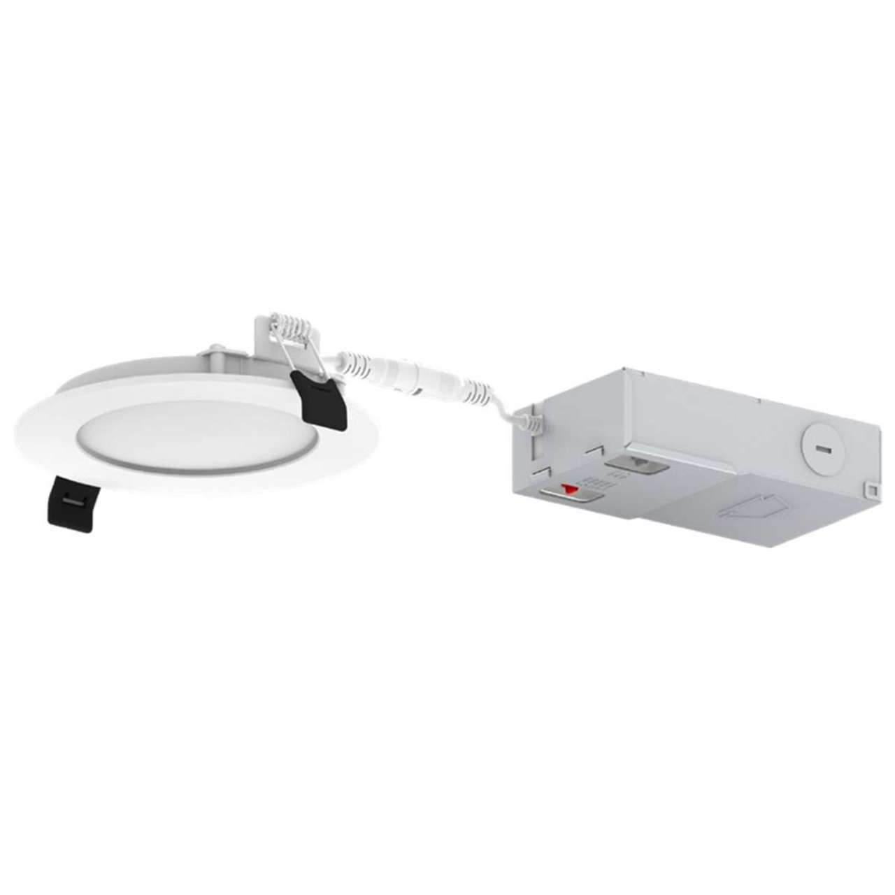 4in. LED Wattage Adjustable & Color Tunable Slim Wafer Downlight - 8.5W/9.5W/10.5W - 2700K/3000K/3500K/4000K/5000K - Keystone