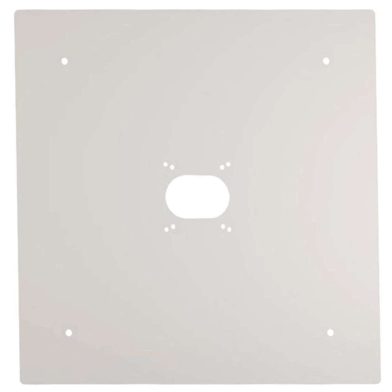 White Mounting Back Plate for LED Canopy Fixture - Keystone