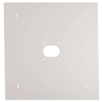 White Mounting Back Plate for LED Canopy Fixture - Keystone