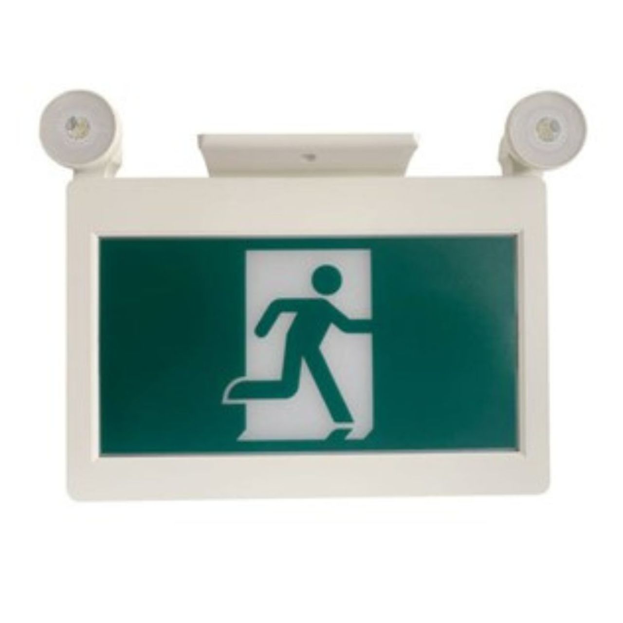 Case of 2 - LED H3 Running Man Exit & Emergency Combo Sign - 90-Minute Emergency Runtime - Beyond LED Technology