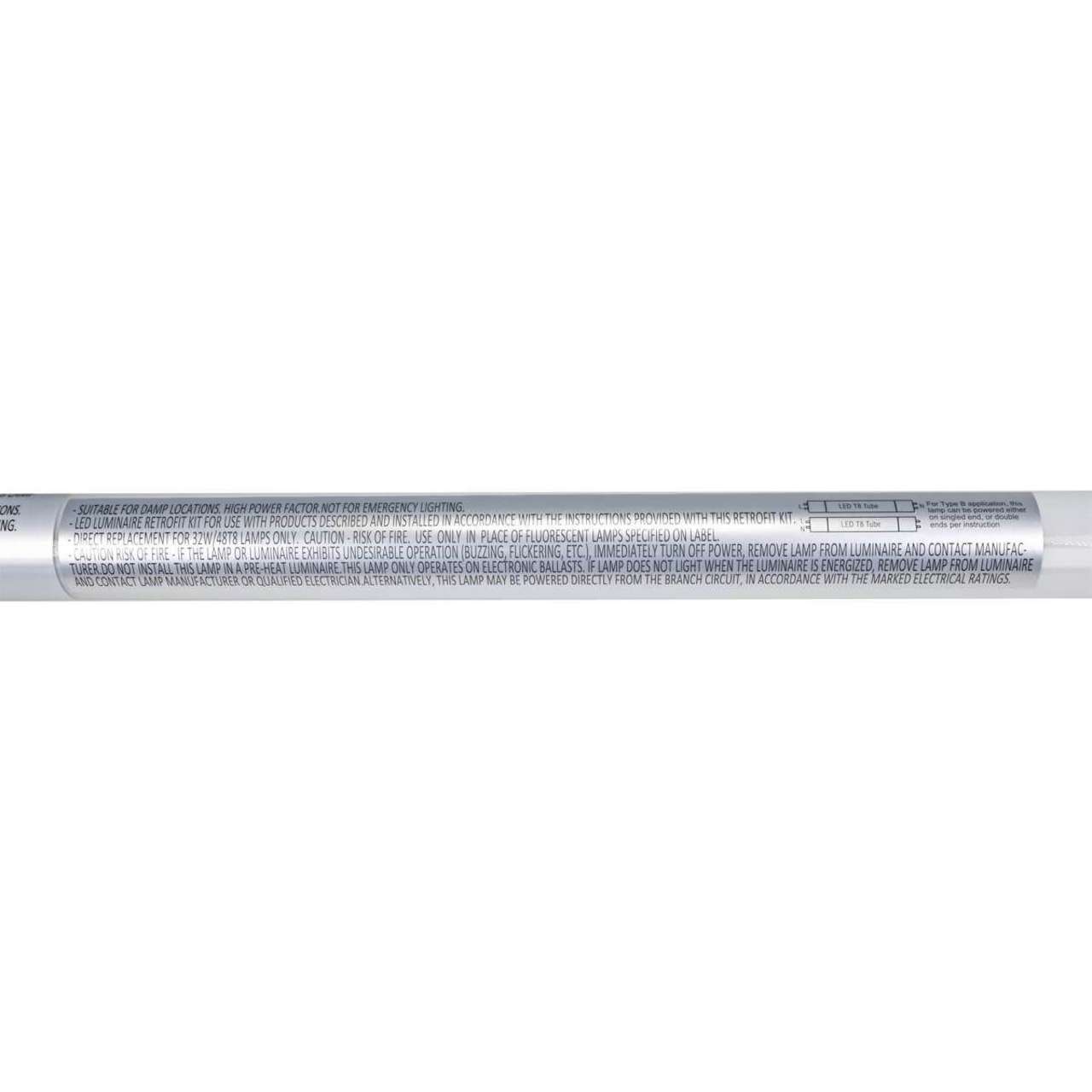 Case of 25 - 4ft LED T8 Tube - Type A+B - 15W - 2200 Lumens - 3500K 4000K 5000K - LumeGen