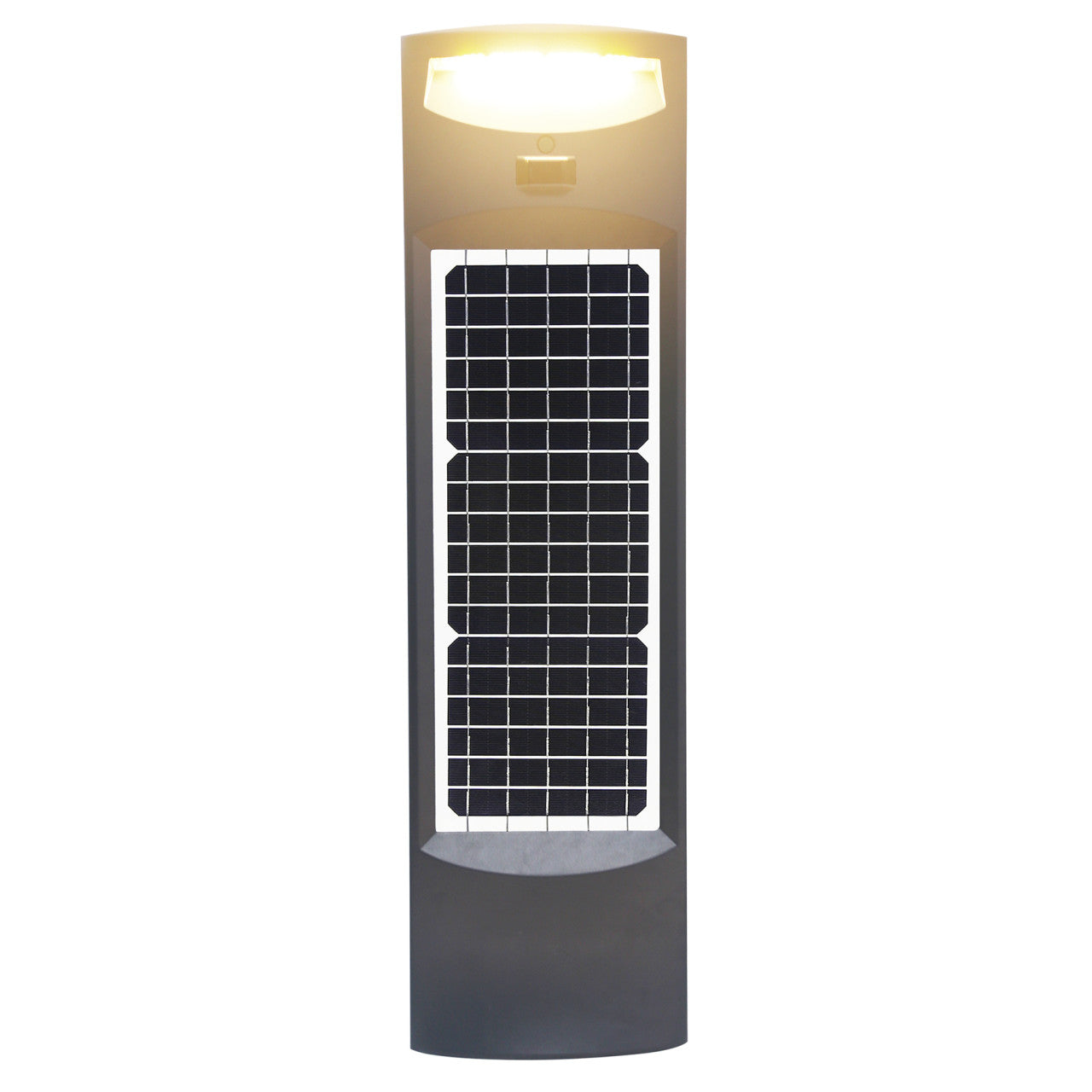 Solar LED Pillar Commercial Bollard - 500 Lumens - 3000K - Black Finish - Gama Sonic