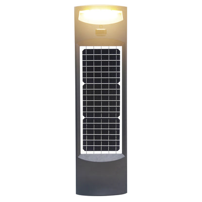 Solar LED Pillar Commercial Bollard - 500 Lumens - 3000K - Black Finish - Gama Sonic