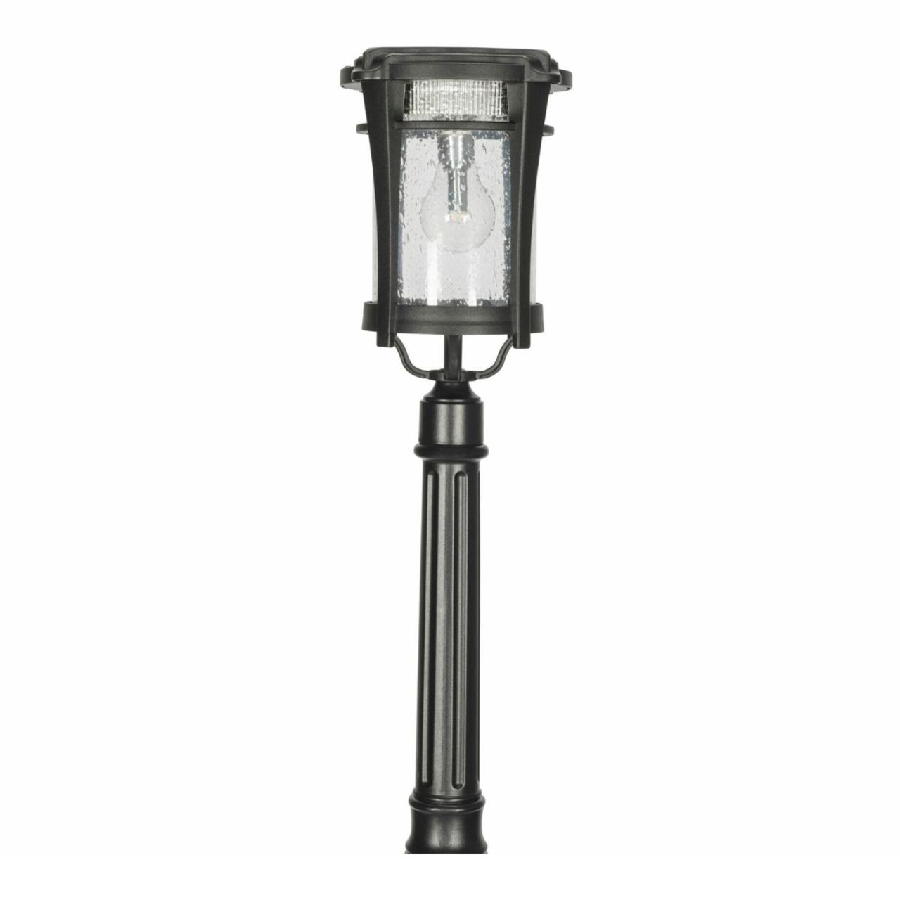 Aurora Bulb Post Lamp with EZ Anchor - 50 Lumens - Black Finish - Gama Sonic