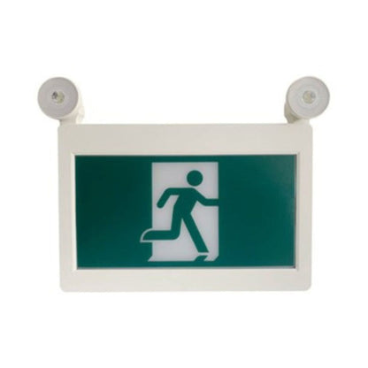 Case of 2 - LED H3 Running Man Exit & Emergency Combo Sign - 90-Minute Emergency Runtime - Beyond LED Technology