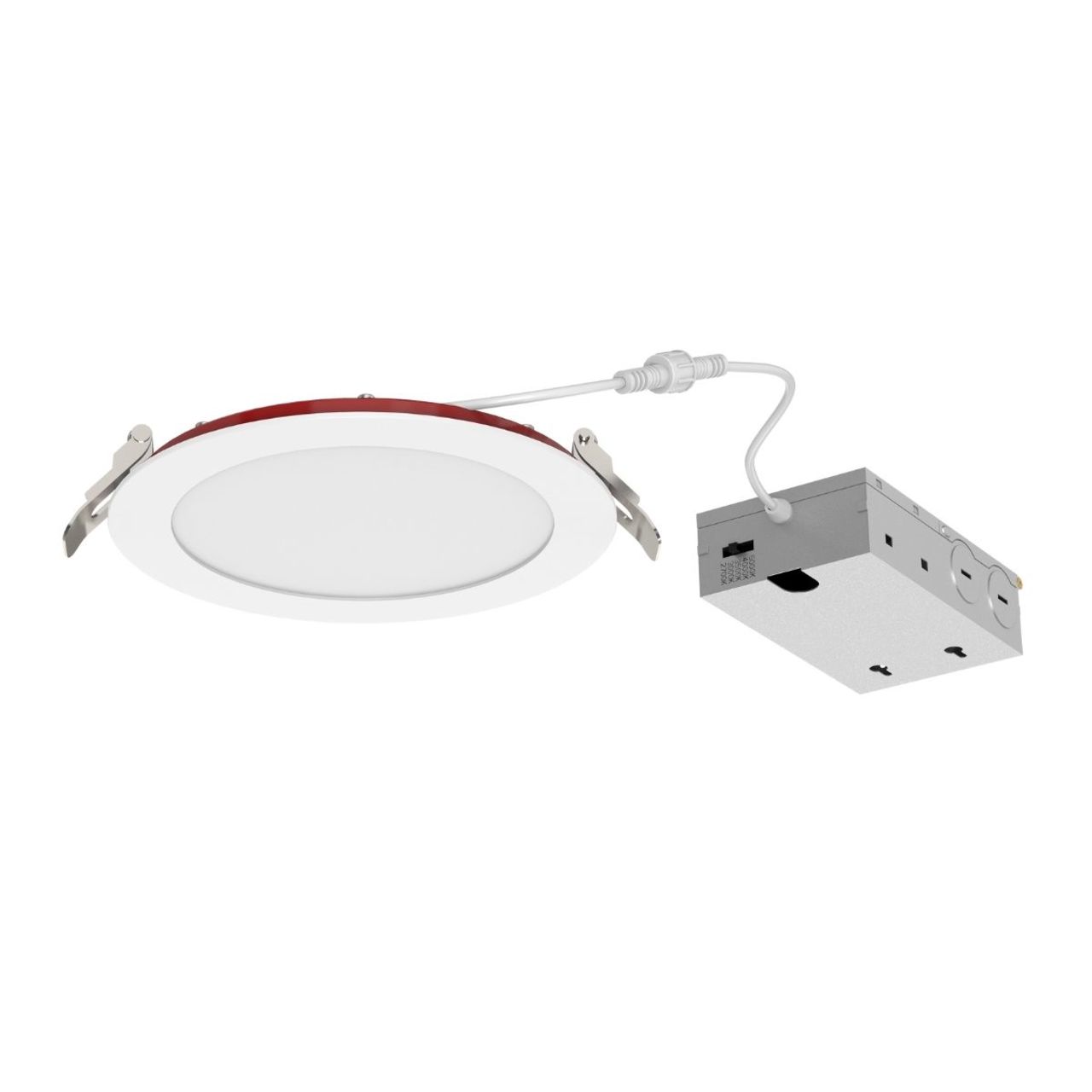 6in. LED Fire Rated Ultra-Slim Recessed Down Light - 12W - Color Tunable 27K/30K/35K/40K/50K - LumeGen