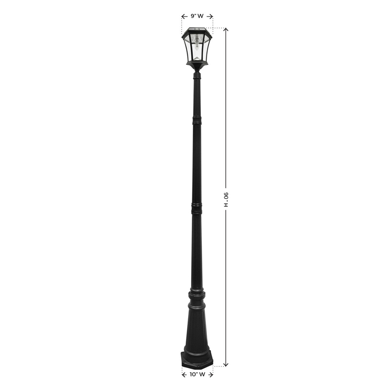 Solar LED Victorian Lantern Light - Gama Sonic