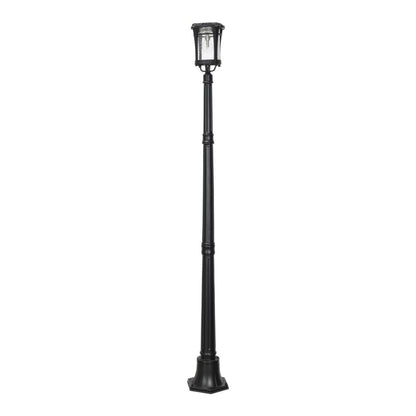 Aurora Bulb Post Lamp with EZ Anchor - 50 Lumens - Black Finish - Gama Sonic