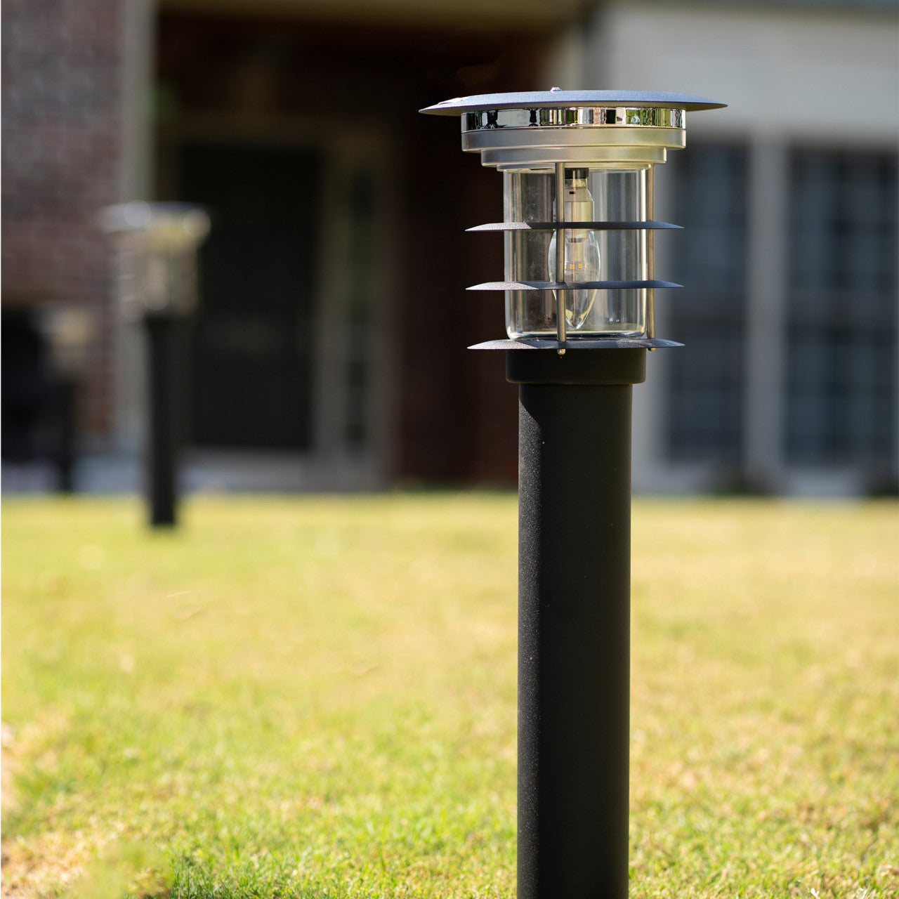 Solar LED Stainless Steel Bollard Light - Gama Sonic