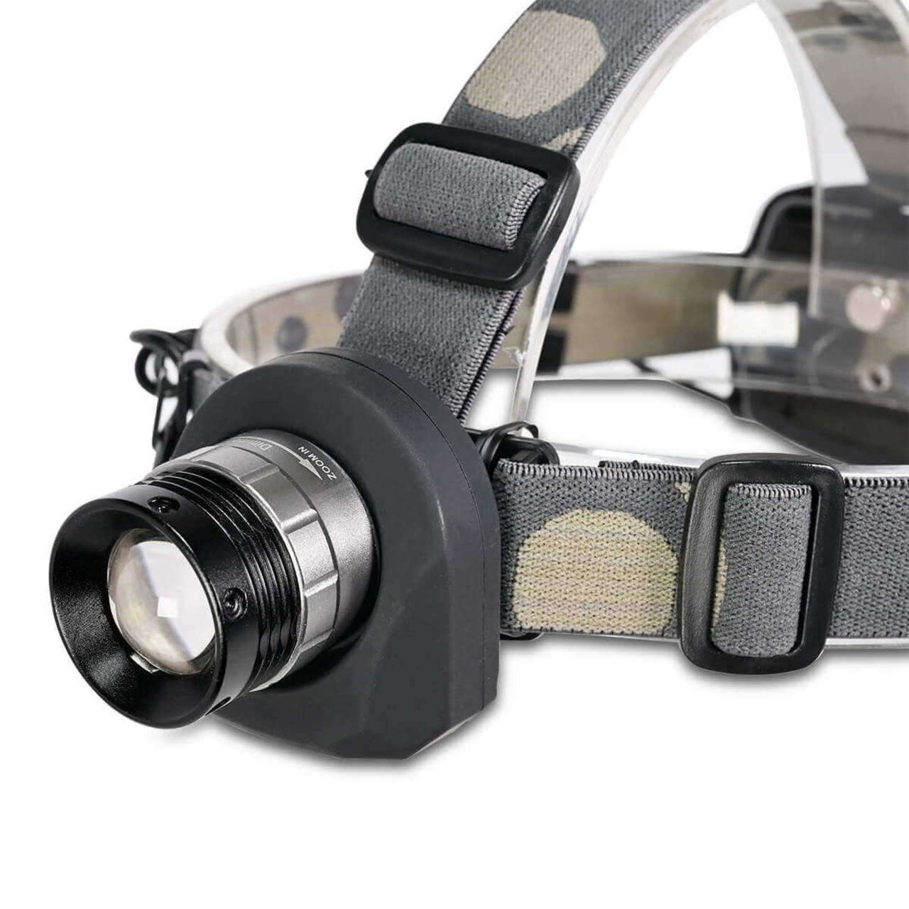 Rugged Blue 3W LED Military Zoomable Headlamp - 60 Lumens