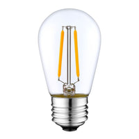 LED S14 Replacement String Light Bulbs - Dual Filament - 1.5W - E26 - 15-Pack