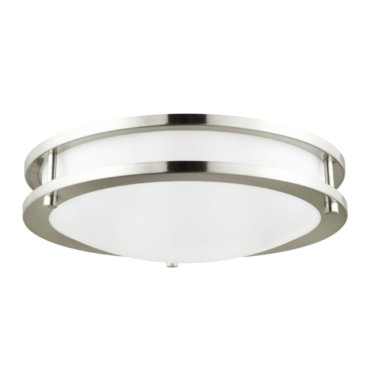 14in LED Double Ring Round Flush Mount Light - 28W - 1700 Lumens - Color Selectable - Energetic Lighting