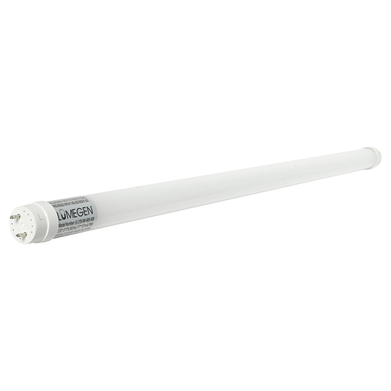 Case of 25 - 2ft LED T8 Glass Tube - Type B - 9W - 1150 Lumens- 3500K 4000K 5000K - LumeGen