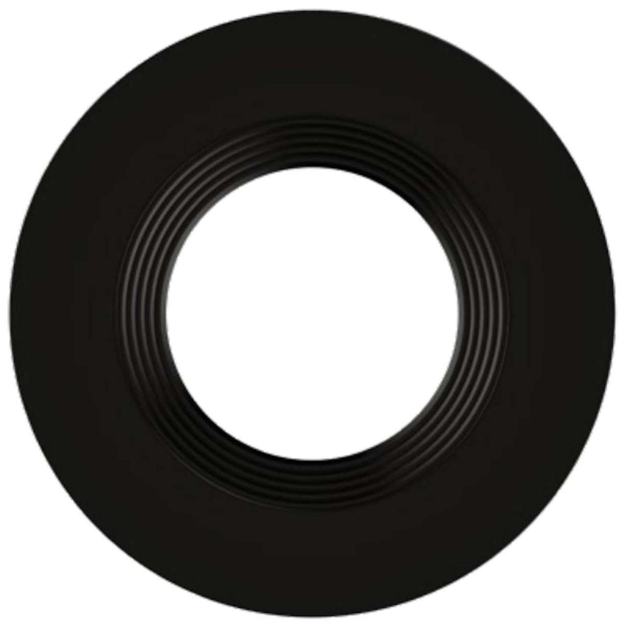 4in. Interchangeable Trim for Retrofit Downlights - Matte Black - Keystone