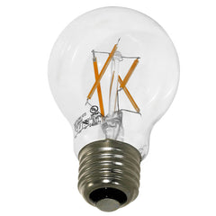 LED Dimmable A19 Clear Glass Filament Bulb - 7W - 800 Lumens - Euri Lighting