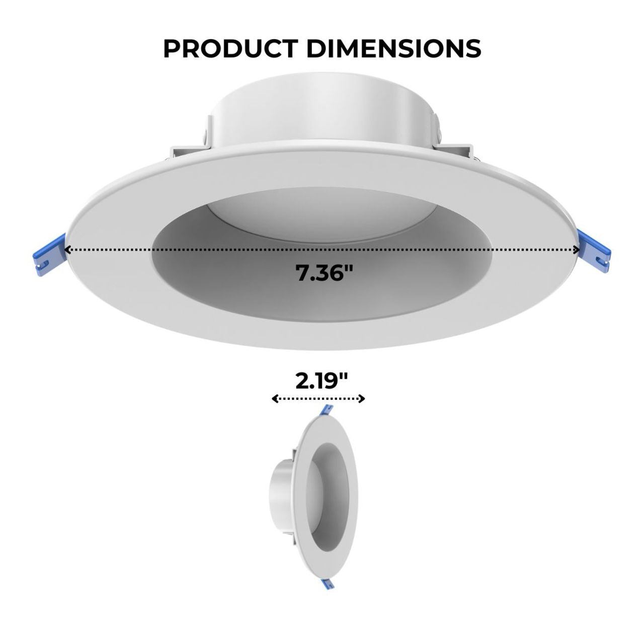 6in. LED Recessed Down Light - Wattage Adjustable up to 18W - Color Tunable 27K/30K/35K/40K/50K - LumeGen