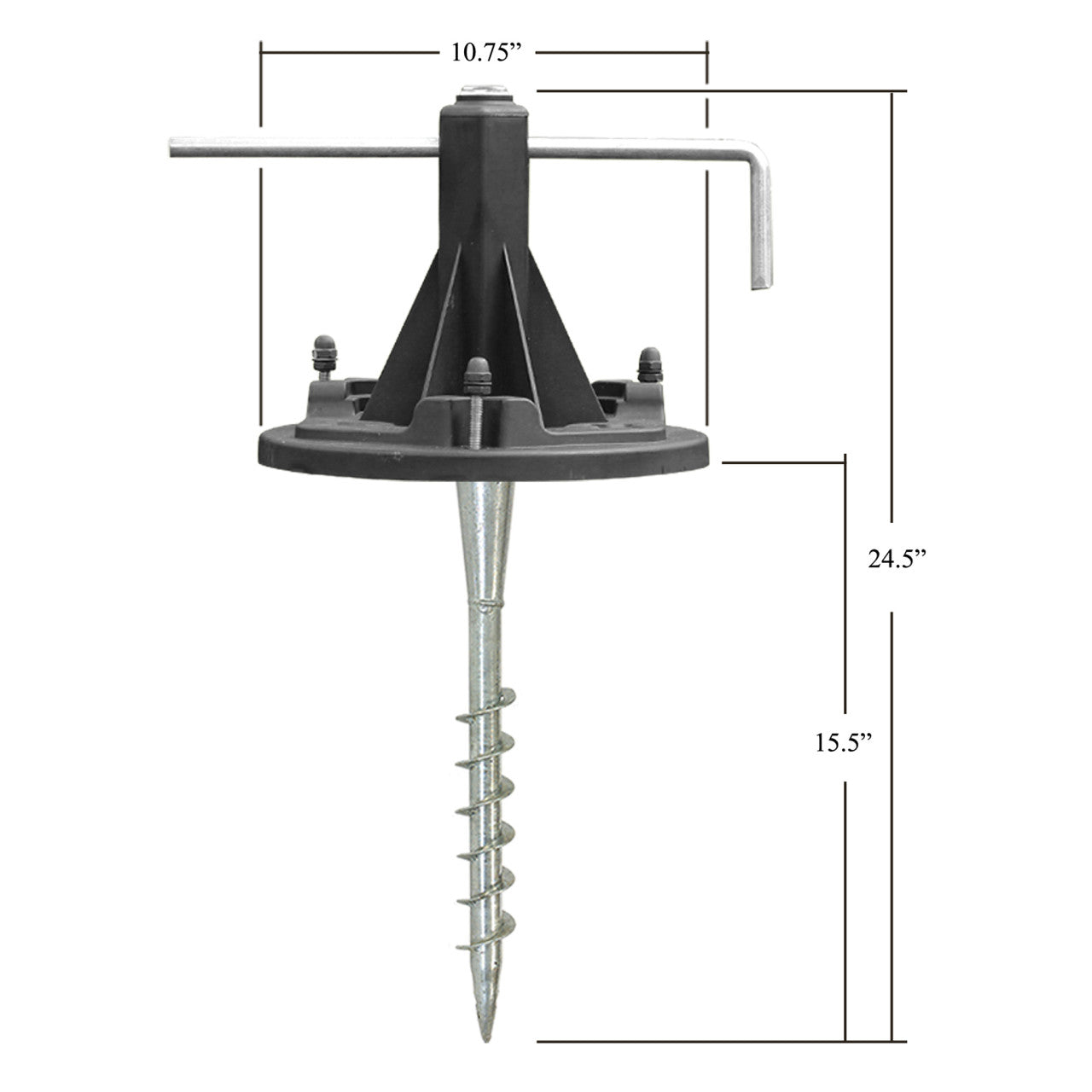 EZ Anchor Lamp Post Base - Gama Sonic